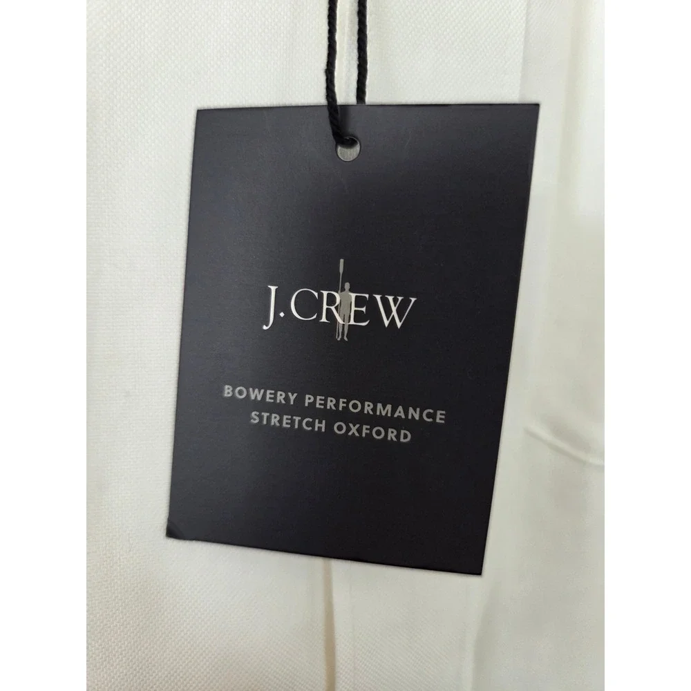 J. Crew Slim Bowery Performance Stretch Oxford Shirt Men XXL White‎ NWT CP684